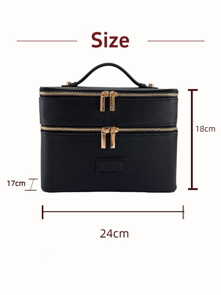Grote capaciteit dubbele laag  - Luxury Bags Leather recensie en prijs