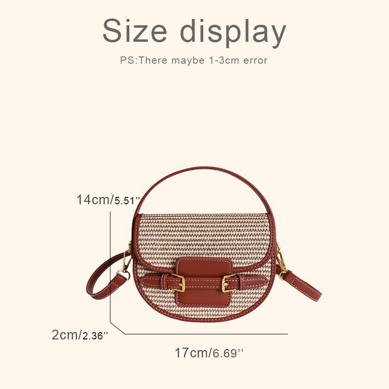 Engelse stijl mini strooien za - Luxury Bags Leather recensie en prijs